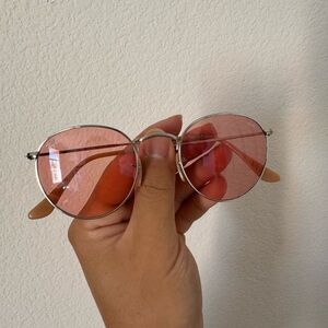 Rayban Round Pink Sunglasses